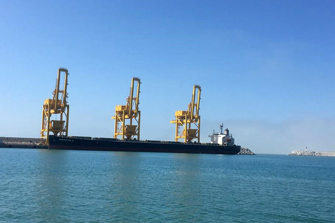 First Ship Is Docked At Coal Dock - Safi Port Project - STFA Group